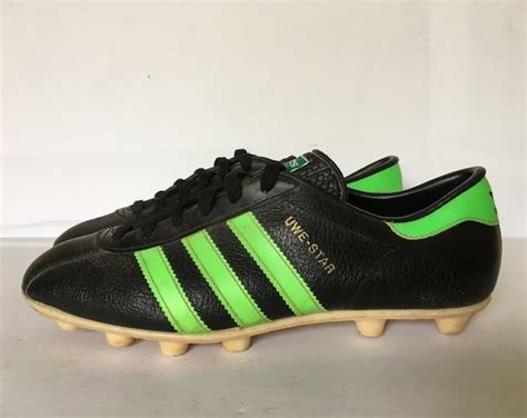 Vintage Adidas UWE Football Boots Made in West Germany 